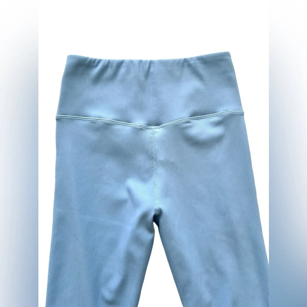 NWOT GLYDER Tone Up Legging Ice Blue tights pants gym Athleisure exercise S - Picture 7 of 8